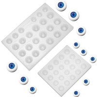 18/20 Cavity Silicone Doll Eyeball Mold Multi-Size BJD Eye Mold for Resin/UV Clay Casting DIY Doll Making Tools