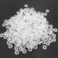 100pcs Rubber Stopper Spacer Transparent O Rings End Clasp Beads Gasket for Bracelet Necklace DIY Jewelry Craft Accessories