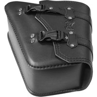 Universal Motorcycle Side Saddle Bags PU Leather SwingArm Tool Bag plastic buck Cafe Racer Luggage Bag For Cruiser Custom