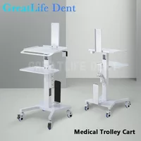 GreatLife Dent Medical Dental Scanner Cart Intraoral Scanner Trolley With Bracket Tray Tool Cart Mobile Workstation