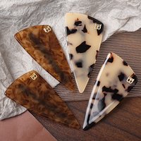 1pc Korean version exquisite square color blocked edge clip hair clip straight clip headband clip half ponytail horizontal clip