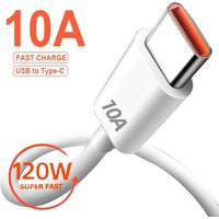 1/2/3Pcs 120W Cable 10A Super Fast Charging USB to Type C Cable For Android Highspeed Data Transfer For Xiaomi Redmi 2M Cable