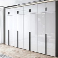 %Sliding Mirror Wardrobes Storage Luxury Bedroom White Wooden Rack Wardrobes Cabinets Clothes Guarda Roupas Home Furniture Muebl