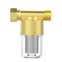 Fresh Reusable Brass Sediment Filter, Inline Water Washer Filter For Washing Machine, Shower, Garden Hose