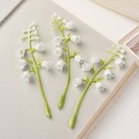 Simulated Bell Orchid Flower Photography Props Wedding Decoration Bell Flowers Green Plants Photography Background Accessories