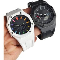 Ceramic Case & Fluororubber Strap for Casio GA-2100 GA-B2100 GA-2110 | Replacement Mod Kit | Lightweight Watch Accessories