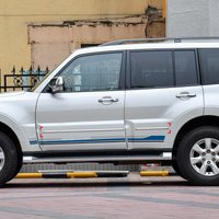 For Mitsubishi Pajero V80 V93 V95 V97 V98 07-21 Car Exterior Accessories Side Door Body Molding Strip Overlay ABS Chrome 4pcs