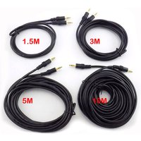 1.5/3/5/10/15M/20M 3.5mm Male to Male Jack Audio Stereo Aux Extension Cable Cord for TV Computer Laptop MP3/MP4 E3