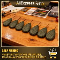 Textured Carp Fishing Weights & Sinkers, Enhanced Attraction with Multi-Color Camouflage for Better Bait Concealment (Assorted W