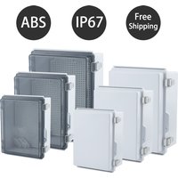 IP67 Wasserdichtes Transparentes Gehäuse, Anschlussdose aus ABS-Kunststoff, Outdoor-Stromverteilerkasten, Elektronisches Instrumentengehäuse