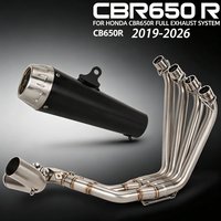 For Honda CBR650R CB650R CBR/CB 650R E-clutch 2019-2026 Motorcycle Exhaust Full System Kit Manifold Header Muffler With DBKiller