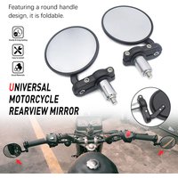 Rétroviseurs universels pour guidon de moto 22 mm, 2 pièces, accessoires de rétroviseurs latéraux pour moto