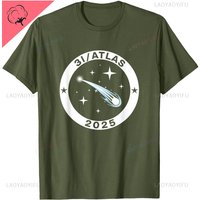 3I/Atlas 2025 Interstellar Comet Space Astronomy Emblem T-Shirt Custom Printed Graphic Cotton T Shirts Camiseta