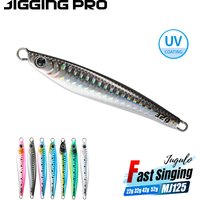 JIGGING PRO Jugulo Fast Sinking 22g-52g Shore Casting Jig Long Casting Metal Bait for Spigola Serra Ricciola