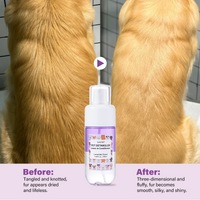 Pet Hair Detangler Spray Lavender Scent Alcohol Free Detangles Smooths Softens for All Breeds Dogs Cats Daily Grooming Essential