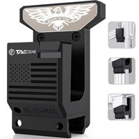 Ar15 Wall Mount Gun Rack Quick Defense Horizontally Vertically Mounted Hoder for .223 5.56 Rifle and Mags