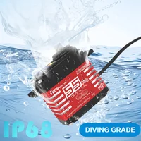 YiPinservo 55kg Brushless Helical Servo RC IP68 Waterproof All Metal Digital Servos Motor High Torque For 1/8 1/10 RC Cars Robot