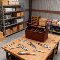 8/9pieces of dollhouse mini simulation toolbox and tools, suitable for decorating dollhouse garages, warehouses and other scenes
