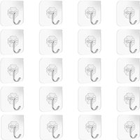 30 Pcs Hooks Transparent Strong Self Adhesive Door Wall Hangers Hooks Suction Heavy Load Rack Cup Sucker For Kitchen Bathroom