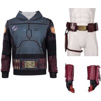 Fantasia Boba Cos Fett Cosplay Men Costume Belt Waistband Male Role Play Props Accessory Halloween Carnival Gloves Costume