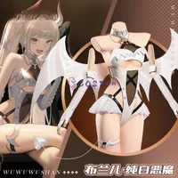 2026 NIKKE:The Goddess of Victory Blanc Cosplay Costume White Angel Jumpsuit Halloween Carnival Uniforms Anime Clothing COSFun