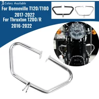 Motorcycle Engine Guard Crash Bars for Triumph Bonneville T100 T120 Bobber Thruxton 1200 2017-2023 Street Speed Twin Accessories