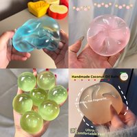 Blue Maltose Stress Soft Ball Fidget Sensory Toy for ADHD Autism Slow Rebound Squeeze Decompression Toy for Adults