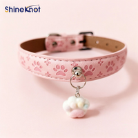 SHINEKNOT Cross Border Popular Dog Collars Small and Medium-Sized Pet Collars Paw Print Pendants Pet Collars Cat and Dog Collars