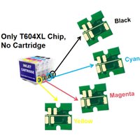 BK/C/M/Y Europe 604XL Auto-Reset ARC Chip For Epson XP-2200 XP-3200 WF-2935 2950 XP-4200 XP-2205 3205 4205 WF-2910 2930 Printer