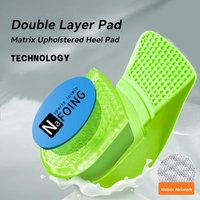 1Pair Green Memory Foam Height Increase Insoles for Men Women Shoes Arch Support Orthopedic Insoles Sneakers Heel Lift Shoe Pads