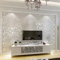 3D Wallpaper Minimalist European Wallpaper Non-woven Fabric Bedroom Wall paper Living Room TV Background Wall Wall paper