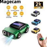 Magecam Keychain Camera 1.0 inch LCD Screen Mini Action Camera Retro Support Memory 2K Very Small Camcorder Video Recorder