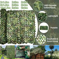 Camouflage Netting Outdoor Hunting Camping Bulk Roll Woodland Sunshade Mesh Camo Net for Shooting Party Car Covers Sun Shelter