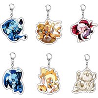 Game Cookie Run Kingdom Acrylic Keychain Bag Accessories Candy Apple Milk Shadow Pure Vanilla Mystic Flour Key Ring Jewelry Gift