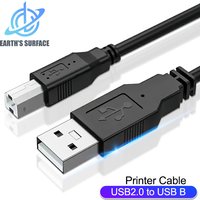 USB Printer Cable Type B Male to A Male USB 2.0 Cable for MacBook HP Canon Epson Dell ZJiang Label Printer USB 2.0 Printer Cable