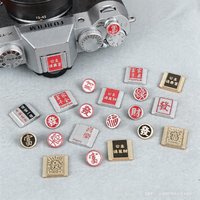 Metal Camera hot Shoe Cover Shutter Button Compatible for Fuji Canon Sony Nikon Digital Photography Accessories