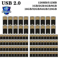 High speed Wholesale UDP USB 2.0 memory flash 4GB 8GB 16GB 32GB 64GB 128G short U disk semi-finished chip pendrive Fast shipping
