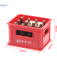 【AN】【AN】1:12 Dollhouse Mini Beer Drink Bottle Beer Box Drink Box Bar Kitchen Decor Toy