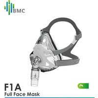 BMC CPAP F1A Full Face Mask With Headgear S/M/L 3 Size Cushions For CPAP Machine Medical Air Breathing Sleep Apnea Anti Snoring