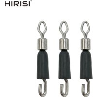 Hirisi 20pcs Fishing Swivels Snap Quick Change Swivel for Feeder Fishing Sea AE021 Fishing Accessories