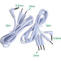 Electrode Cable Line Wire for TENS Acupuncture 2/4 Pins Head 2.5/3.5mm Plug Type Electrical Nerve Muscle Stimulator