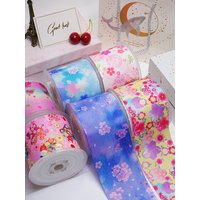 DIY Cartoon Flower Printed Grosgrain Ribbon For Craft Supplies Sewing Accessories 5 Yards, Planar Resins Mold 10 Pieces. 51238