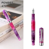 PENBBS 470 Vacuum Filling Fountain Pen Large Capacity Clear Acrylic Pen PK MAJOHN HONGDIAN JINHAO Stationery School Supplies