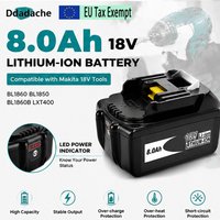 Tragbare Stromversorgung für Makita 18V Akku 8Ah BL1830 BL1840 BL1850 BL1860 Ersatz für Makita DDF487 Werkzeuge Original