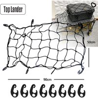 Camping Wagon Accessories Elastic Cover Net with 8 Clip Outdoor Trolley Luggage Net Elasticity Rope Cart Cover Car Storage Nets