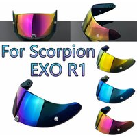 Motorradhelm-Visierlinse für KDF-16-1 Scorpion Exo 1400 Carbon, R1 Air EXO 520, Anti-UV, kratzfest, staubdicht, Windschutz