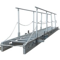 Stepping aluminum alloy gangway Marine dock ladder Ship with handrails Up and down ship boarding springboard ladder Shore ladder