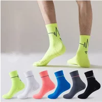 AliExpress NONE 1/3Pair Professional Running Socks Men's Women Marathon Whiteline Cycling Socks Men Lady Sport Running Sports Socks