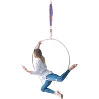High Load Bearing Yoga Hoop Aerial Dance Circus Ring 95cm/37.4 in Aerial Hoop Kit, Stainless Steel Lyra Hoop, Circus Acrobatic Hoop image 4
