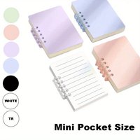 80 Sheets Portable Pocket Small Mini Notebook, A7 Loose Leaf Notepad, Retro CartoonTheme, Memo Diary Planner for School, Office